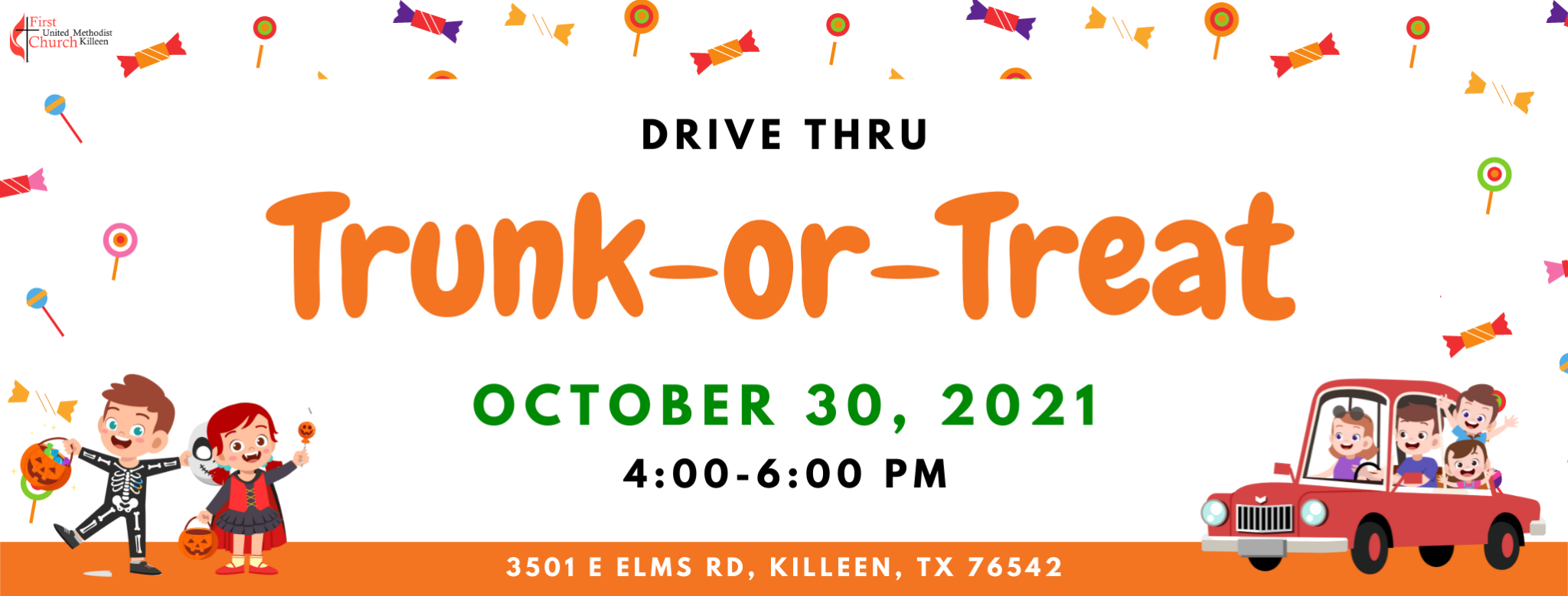 Trunk Or Treat First United Methodist Church Killeen